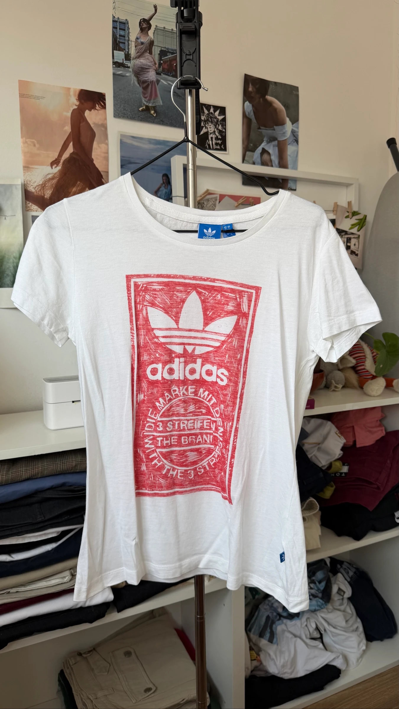 Camiseta Adidas Originals blanca talla S
